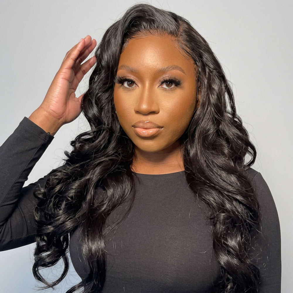 Body Wave Echthaarperücke – Wellen Textur- LUX-Peruck