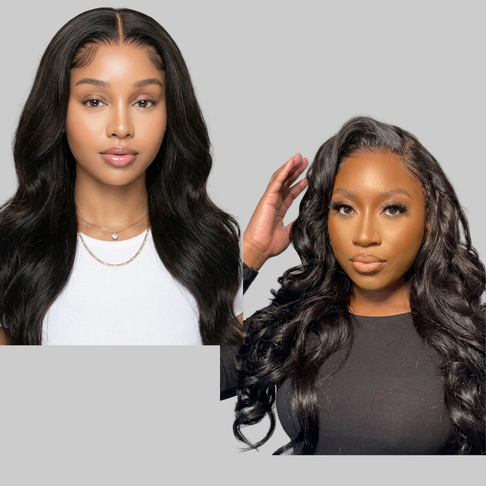 Body Wave Echthaarperücke 13x4 Transparente Lace Front- LUX-Peruck
