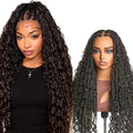 Knotless Boho Braids Wig Glueless | 13x4 Swiss Lace Front 250% Density | 14–26 Inch