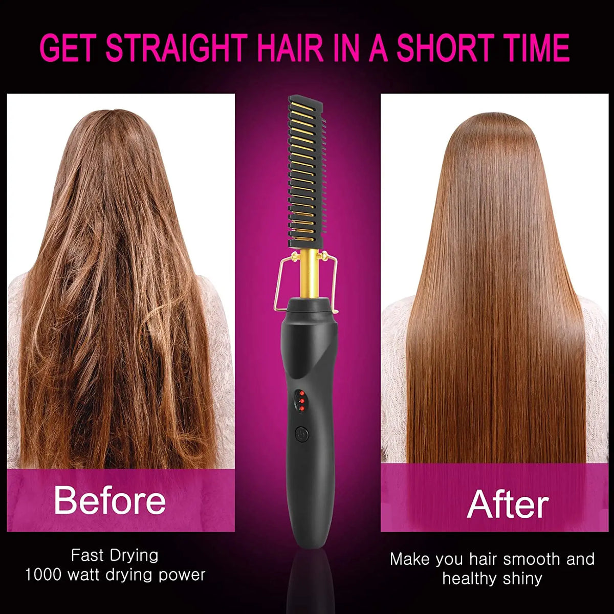 2-in-1 Glätteisen mit schneller Aufheizzeit – Styling-Tool– LUX-Peruck