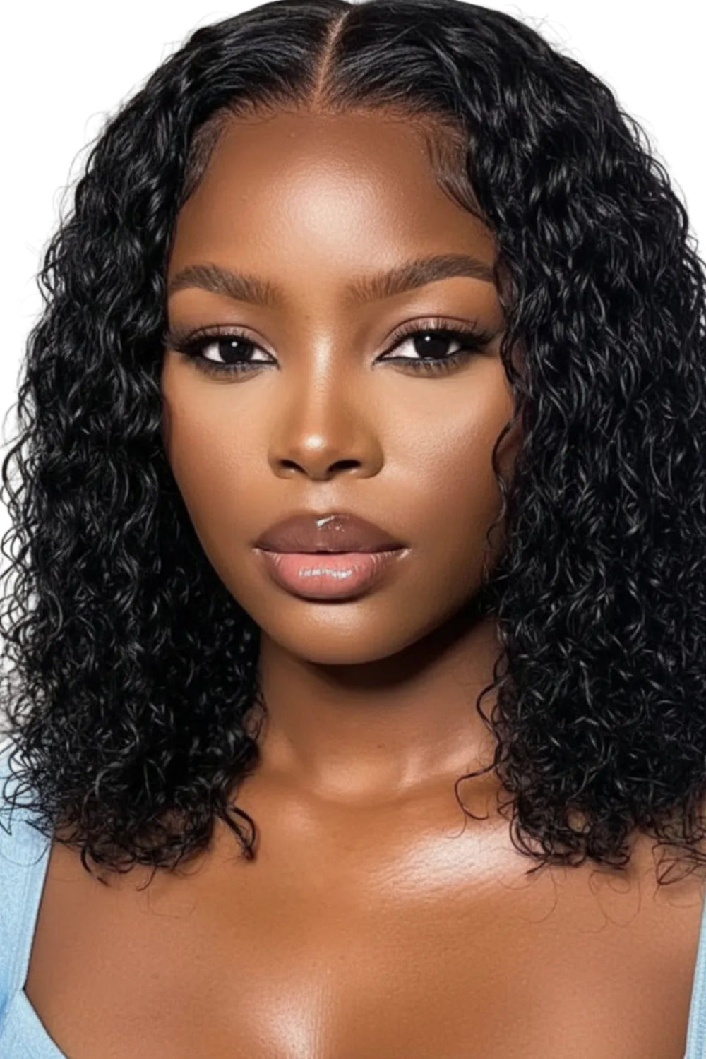 V Part Kinky Curly Real Hair Wig LUX-Peruck