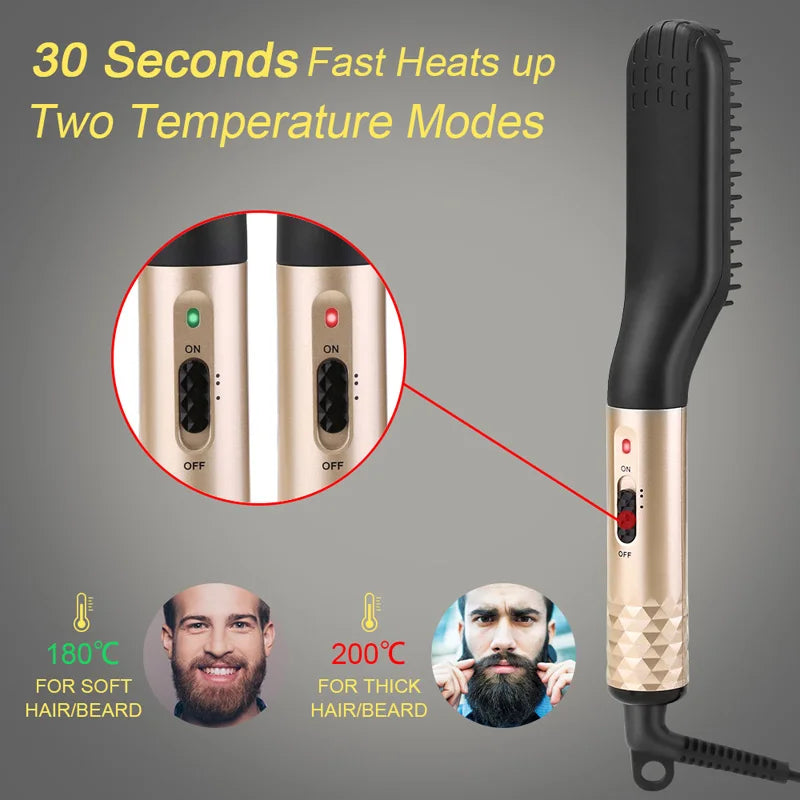 Mini Beard & Hair Straightener Comb LUX-Peruck.