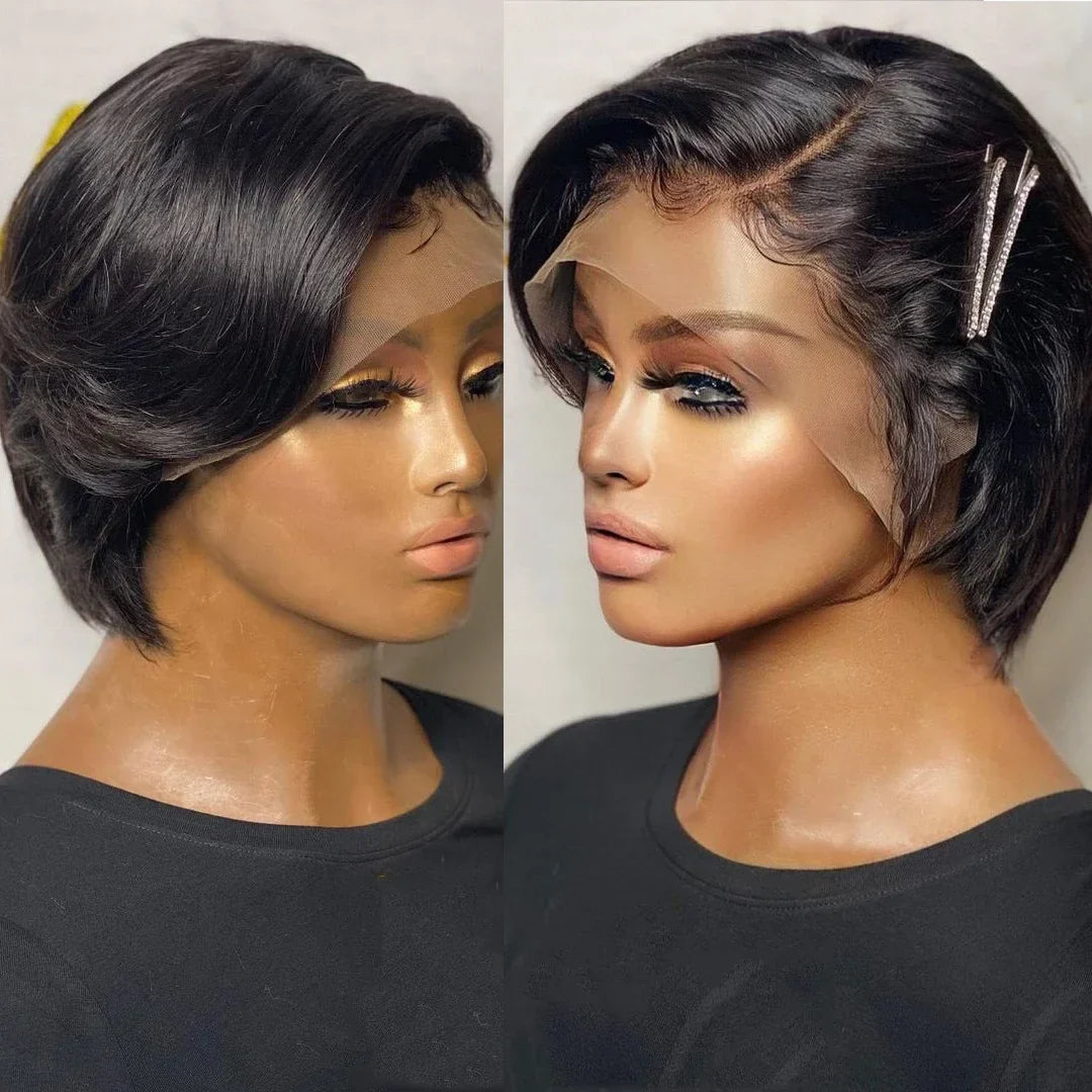 Pixie Cut Echthaar Perücke- LUX-Peruck