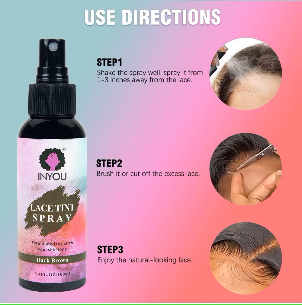 Waterproof Lace Closure Tint Melting Mousse Spray