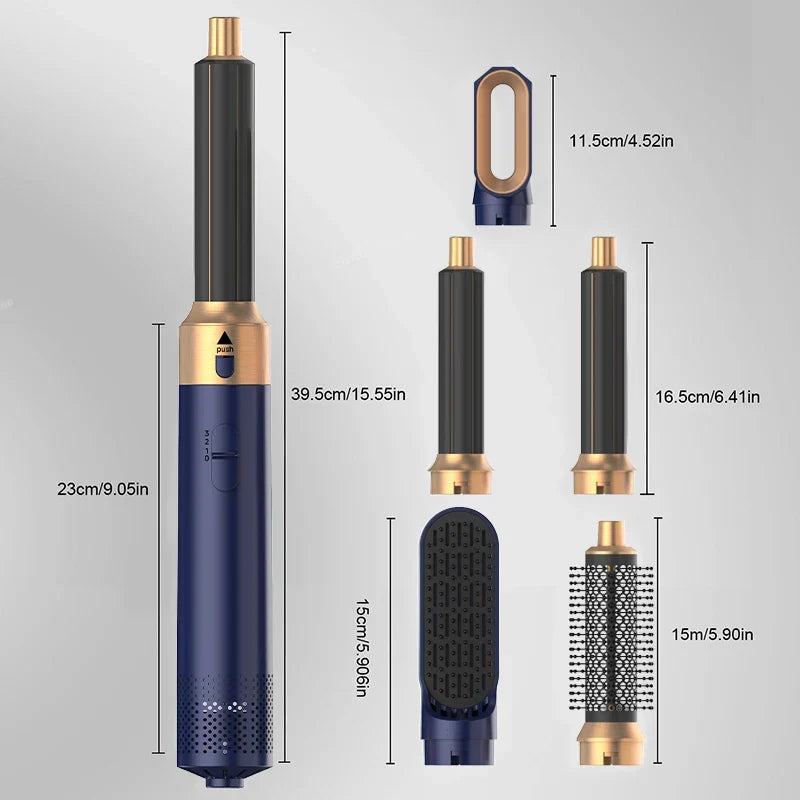 5-in-1 Profi-Haarstyler – Griff und Bedienelemente– LUX-Peruck