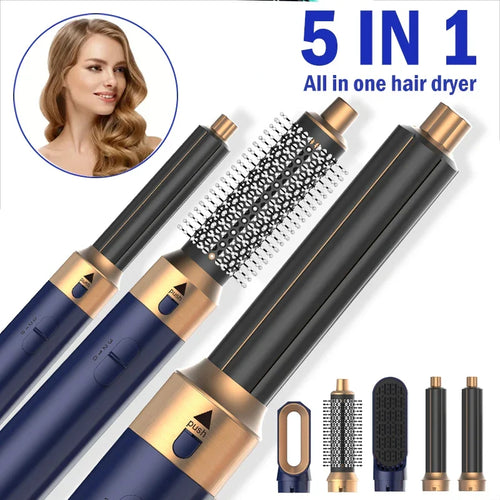 5-in-1 / 3-in-1 Profi-Haarstyling-Tool – Föhnen, Locken, Glätten– LUX-Peruck
