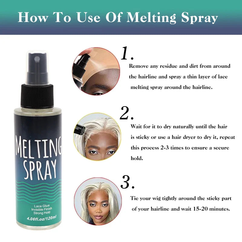 Lace Melting Spray – Unsichtbarer Perückenkleber- LUX-Peruck
