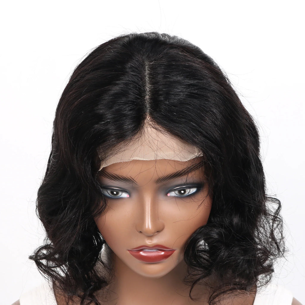 Black wig with a lace front- LUX-Peruck