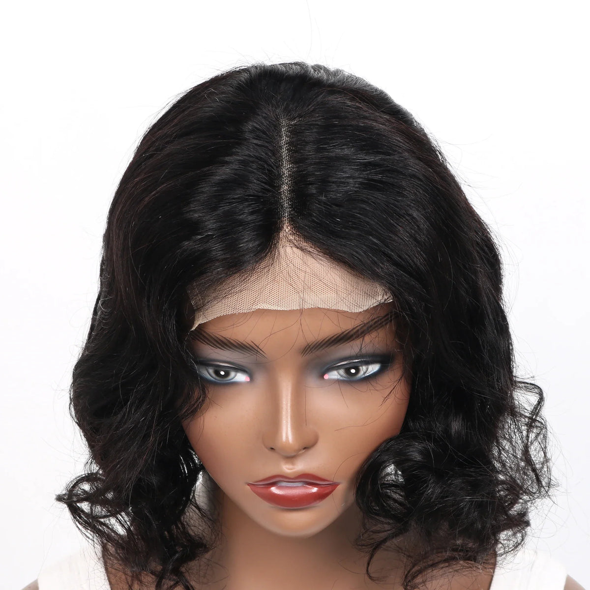 Black wig with a lace front- LUX-Peruck