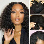 V Part Kinky Curly Real Hair Wig LUX-Peruck