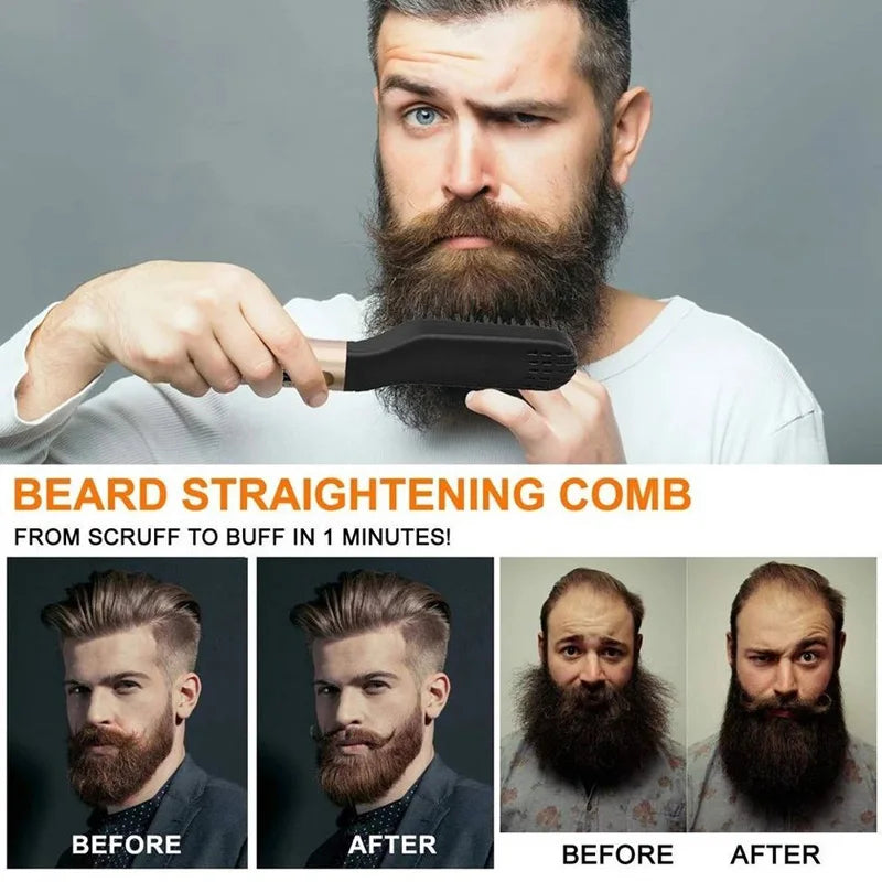 Mini Beard & Hair Straightener Comb LUX-Peruck.