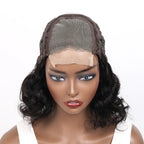 Mannequin head with a black wig- LUX-Peruck