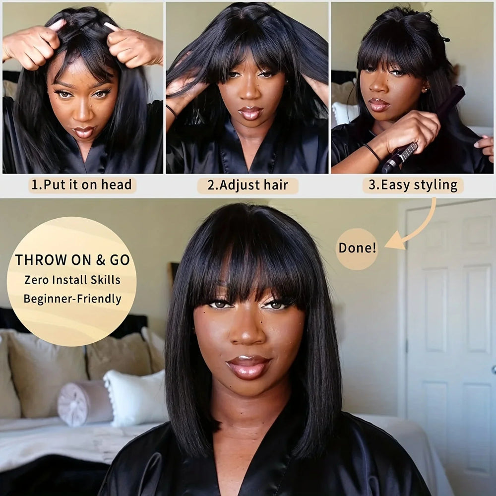 Short Bob Pony Wig LUX-Peruck