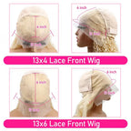 Perruque Blonde Lisse en Cheveux Naturels 613 | Lace Frontale HD 13x4  Densité 200%